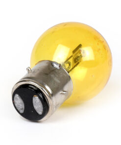 Ampoule  jaune BA21d 12V 35/35W pour phare ACMA (3 ergots)