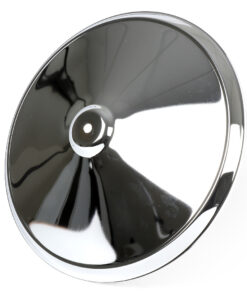 Enjoliveur de roue Moon-Cap chromé pour jante 10" type ouverte- Vespa 50, 90, Primavera 125, ET3, PK, GT, GTR, TS, GL, GS VS5T, Sprint, T4, Rally, PX, T5 125ccm