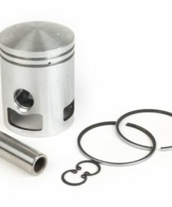 Piston complet D: 52,5mm pour  LML 125 2T - Vespa Super 125 (n° de moteur 412374-), TS 125 (n° de moteur 18139-), GTR 125 (n° de moteur 145901-) (version 3 transferts) segments 52,5 x 2 mm