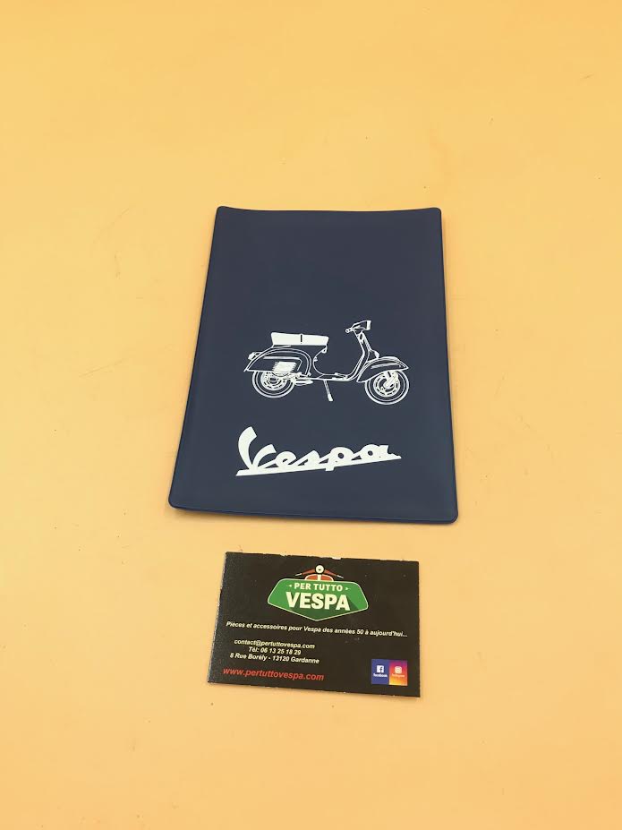 Porte documents (carte grise/ assurance) pour vespa avec logo GTR