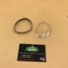 Vitre de compteur avec cerclage chromé pour vespa Primavera / ET3 / Rally / GTR / SS50 / SS90 / 90 / Super ...