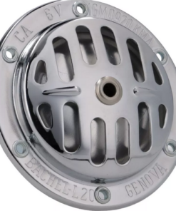 Klaxon 12V CA- Vespa - Ø=75mm - chromé - convient pour Vespa sans batterie / Pour vespa GTR / 50 / Primavera / GT / Sprint ...