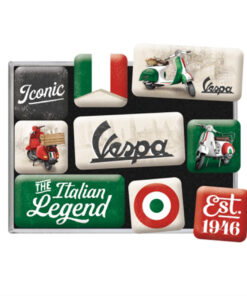 Set de 9 magnets aimantés dans une boîte cadeau 7x9,3x2cm