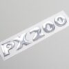 Insigne (logo) d'aile pour vespa PX 200 (se colle sur l'aile gauche)