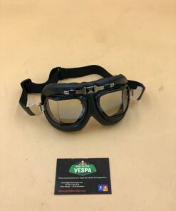 Lunette pour casque (type aviateur) verre légèrement fumé. sangle réglable