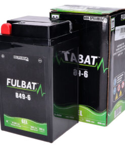 Batterie (gel), sans entretien -FULBAT B49-6- 6V 10Ah - 161x83x91mm-pour Vespa GS160 / GS4, SS180, Rally 180-200, Sprint 150 - batterie au plomb (sans acide)