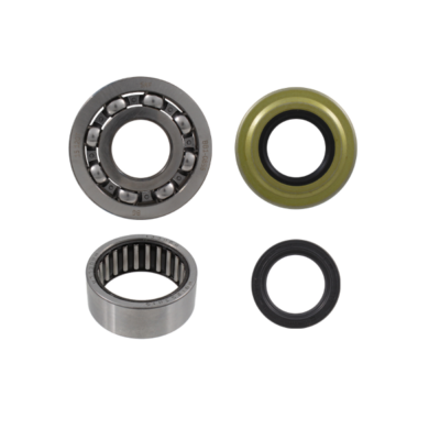 Kit de roulements de vilebrequin + joints spi pour vespa PX 80-125-150-200 - 125 GTR 2° /​ TS 2° / ​150 Sprint Veloce 2° /​ Super 2°/ ​Rally ... (1 x 25-62-12 / 1 x 25-38-15) + spi métal coté embrayage (31x62x5.8/4.3) et spi coté volant (24x35x6)