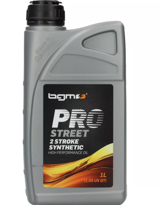 Huile 2 Temps 100% Synthèse BGM street / 1L pour graissage direct ou séparé pour Vespa
