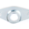 Plaque d'ancrage amortisseur avant "idem KEUK plate version BGM" Pour vespa PK  S et XL  / décalage 4mm latérale - rabaissement 5mm