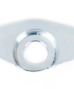 Plaque d'ancrage amortisseur avant "idem KEUK plate version BGM" Pour vespa PK  S et XL  / décalage 4mm latérale - rabaissement 5mm