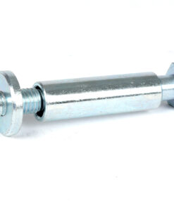 Vis du cache roue de secours M8x66mm / pour Vespa Rally /  TS / 160 GT / 180 SS / 160 GS ... Livré avec rondelle et entretoise / Pascoli
