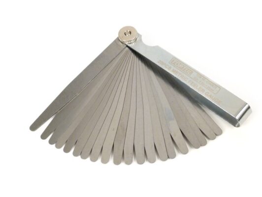 Jeu de cales d'épaisseur (jauge) 20 lames 0,05 - 1 mm