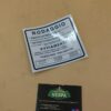 Autocollant de rodage bleu foncé 2% pour vespa 50