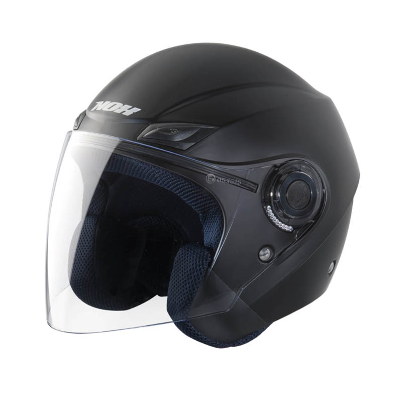 Casque NOX jet N630 noir satiné avec visière longue taille XS