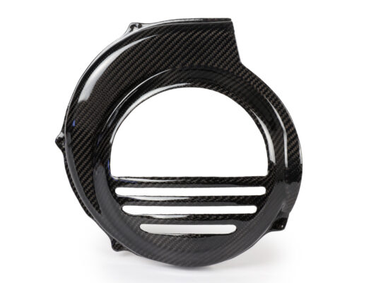 Cache volant magnétique en véritable carbone (tomas compositi) pour Vespa PX avec démarreur électrique