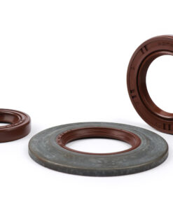 Kit joints spi pour moteur -BGM PRO, FKM/Viton® (résistant à E10) métal, marron (extra flat, 3.5mm)- Vespa Largeframe PX Lusso (1984-1993) - joint spy roue arrière 30x47x6mm (externe) - PX80, PX125, PX150, PX200, T5 125cc, Cosa