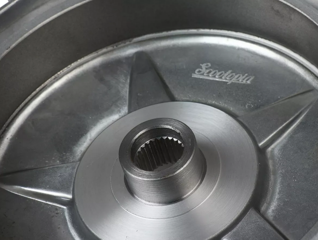 Tambour de frein renforcé Scootopia, arrière ( D int 31,5 mm) pour Vespa PX 125-150-200 / T5 - convient également pour LML Star 125-150 2T/4T/Star – Image 2