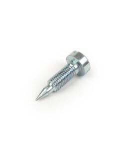 Vis de richesse courte -DELLORTO- SI20-24mm - filetage M5x0,75mm - pointe large  (Ø=0,65mm) - type Vespa PX avec tête fendue (livré avec ressort)