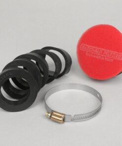 Filtre à air -MARCHALD Power Double Layer- Ø=100x65mm, Ø connexion=46-49-52-55-58-62mm - rouge