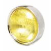 Phare jaune avec cerclage chromé pour vespa GTR / Rally / TS / Sprint veloce / DS200 (livré avec porte ampoule)