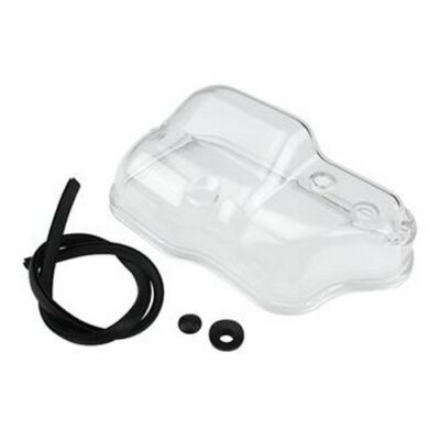 Couvercle de boite à air / baignoire (chapeau carburateur) transparent pour vespa PX / T5 avec graissage séparé.