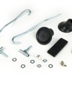 Kit réparation pour porte bagages avant rabattable -MOTO NOSTRA- Vespa 50, Pprimavera 125, ET3, Vespa  Rally180-200, Sprint150, TS125, GT125, GTR125 -PX ...