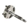 Essieu / axe de roue avant "UNI Auto" pour jante 8" fermée avec goujons M10 pour Vespa ACMA 54/58 / vespa 98 / ​V1-33 / ​VM /​ VN /​ 150 VL