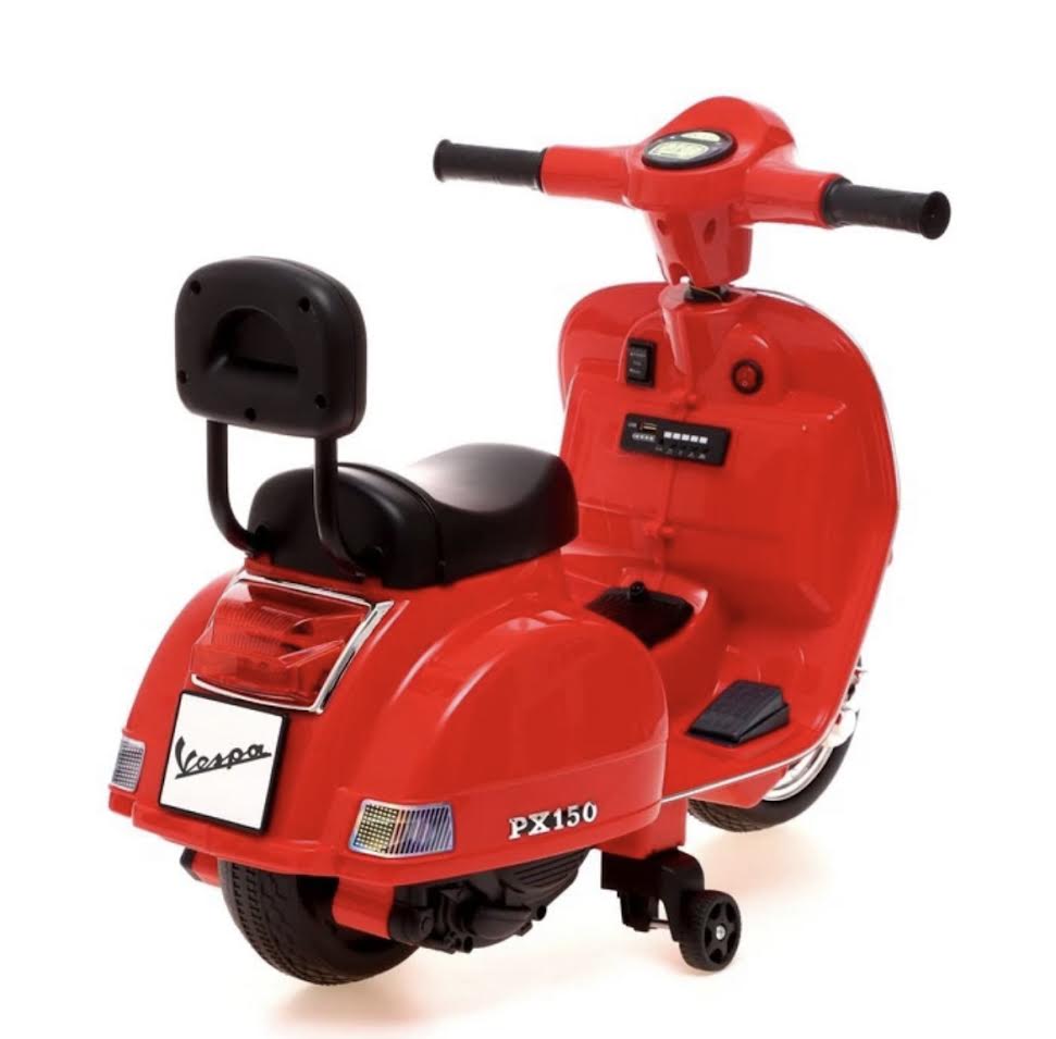 Vespa Piaggio 6V Electrique pour Enfants 6V avec Effets Sonores et