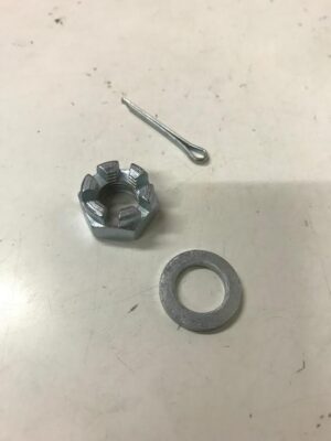 Set écrou de tambour M14 + goupille + rondelle pour vespa 50 - 125- 150 petite et grosse coque jusqu'au PX 82