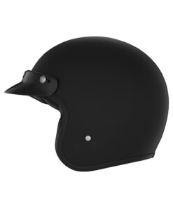 Casque NOX jet N243 black mat edition / int noir coutures rouges / avec visière / taille L