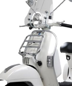 Promo ! Porte bagages avant rabattable -Original PIAGGIO - Vespa PX80, PX125, PX150, PX200 - chromé