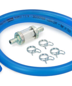 Durite d'essence + compris le filtre à essence -BGM PRO Ø7x14mm - TPR/PUR (ne durcit pas) -  (Ø intérieur = 7mm, Ø extérieur = 14mm, longueur = 750mm) - noir