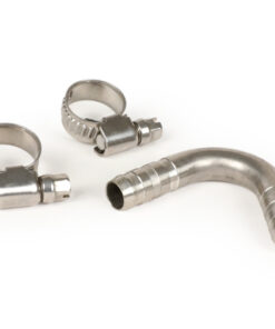 Coude durite d’essence 55° -BGM PRO- Vespa (Ø extérieur=10,0mm, Ø intérieur=7,0mm) - inox