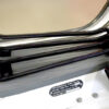 Porte paquet pour tapis de poutre noir brillant pour  Vespa PX après 84, T5