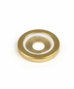Bague d'étanchéité avec feutre (entretoise) du roulement du moyeu / axe 12 mm  intérieur, fraisé CNC / livré avec sa rondelle de calage pour vespa VM, VN, VL, VB, VNA, VNB, VBA, VBB, GS150 / GS3 (VS1T à VS5T), GL (VLA1T)