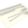 Kit de Stickers bandes (autocollants) noir pour vespa PX