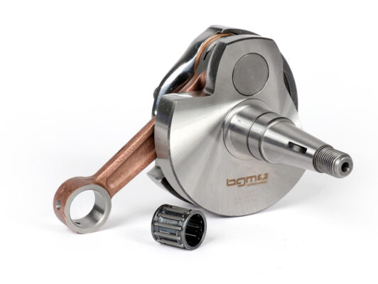 Vilebrequin -BGM PRO Touring anticipé (valve rotative) course de 57mm, bielle de 105mm- Vespa PX125, PX150 / GTR-TS 2eme série
