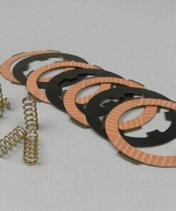 Kit de disques d’embrayage NEWFREN carbone - 4 disques   / pour Vespa type PK XL2 (ressorts et disques lisses inclus.)