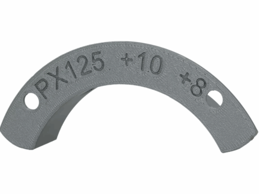 Gabarit de fraisage pour l'admission de la valve rotative - Vespa moteurs à 3 transferts, +10° avant PMH/ +8° après PMH, Vespa PX80, PX125, PX150, LML 2T, Sprint Veloce ...