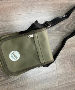 Sacoche bandoulière originale Piaggio Vespa kaki / D:16 x 23 x 5 cm