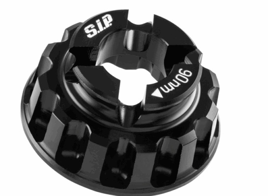 Rondelle frein (corbeille de sécurité) en alu cnc pour l'écrou de roue avant M14 pour Vespa Px / T5