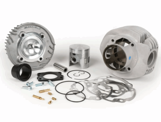 Cylindre -MALOSSI MHR Aluminium 187 cc 3 transferts, course de 60mm - Pour Vespa PX 125-150 - interdit pour usage routier, réservé à la compétition