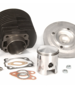 Cylindre Olympia racing (D57) en fonte 130cc 7 transferts (culasse, cylindre , piston complet) pour vespa primavera 125 / ET3 / PK 125 ( ce produit est exclusivement réservé à la compétition )