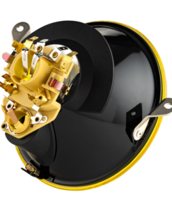 Alternative view of Phare avec optique jaune Siem original en verre pour vespa PX/  Livré avec porte ampoules ba20 / ba15