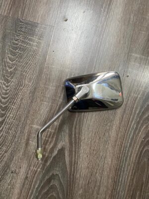 Rétroviseur gauche rectangulaire avec vis M8 / Dimension glace 14x9cm / Tige 13cm