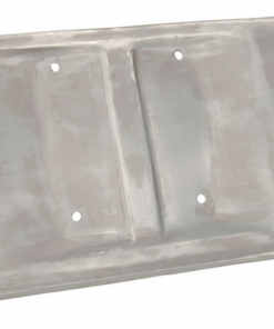 Nouveau.  Support de plaque d'immatriculation format homologué 21x13 cm / Pour vespa petite et grosse coque avec châssis arrière arrondit