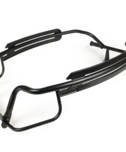 Crash bar pour vespa PX (protections d'ailes) en métal noir satiné / livré avec cale pieds