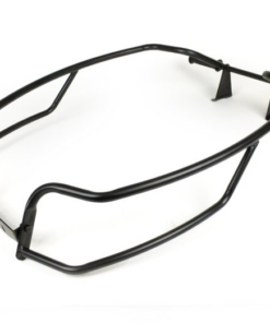 Crash bar pour vespa PX (protections d'ailes) en métal noir satiné/ livré avec cale pieds