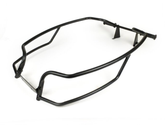 Crash bar pour vespa PX (protections d'ailes) en métal noir satiné/ livré avec cale pieds