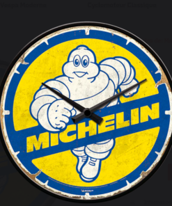 Horloge murale vintage Michelin  (D 31 cm)